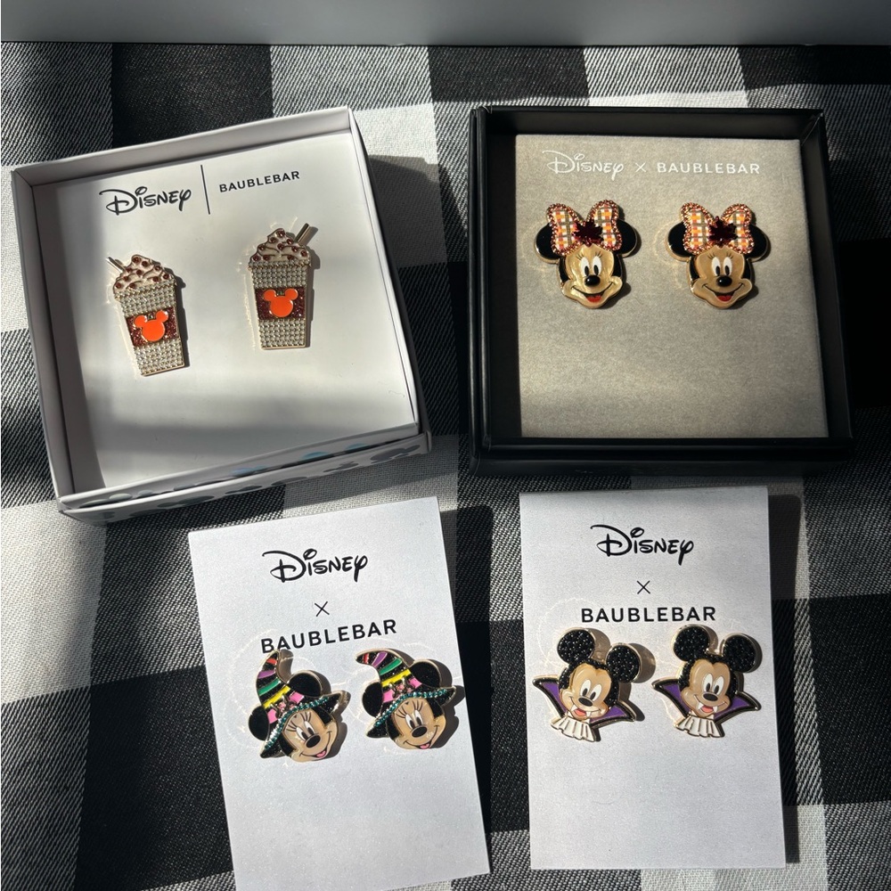 Disney x BaubleBar Halloween Mickey and Minnie Earrings